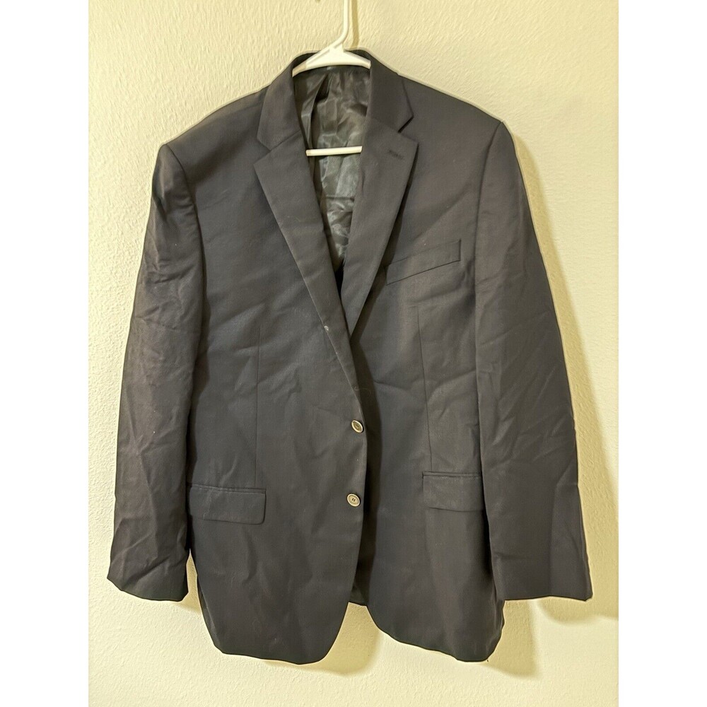 Michael Kors Suit Jacket Blazer Mens 44R Dark Navy Sport Coat, 70% Wool